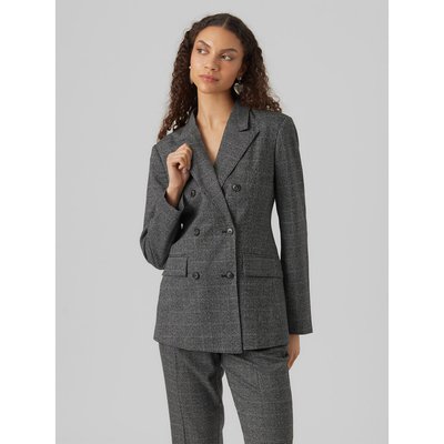 Блейзер в клетку с двубортной застежкой VERO MODA