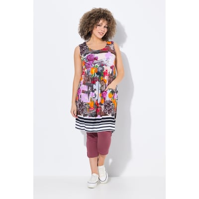 Robe en jersey imprimé. Décolleté rond ULLA POPKEN