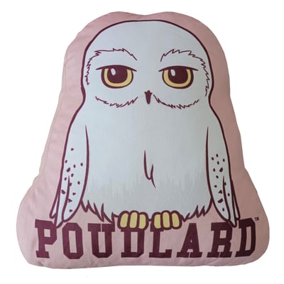 Coussin forme imprimé 100% Polyester, HEDWIGE HARRY POTTER