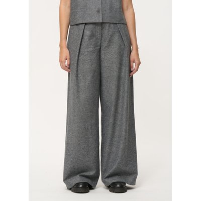 Pantalon large  en flanelle chinée HUMILITY