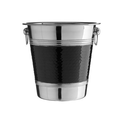 Champagne Bucket in Stainless Steel/Black SO'HOME