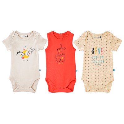 Lot de 3 bodies cengiz sucre d'orge SUCRE D'ORGE