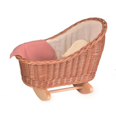 Berceau en osier avec couverture tricot EGMONT TOYS