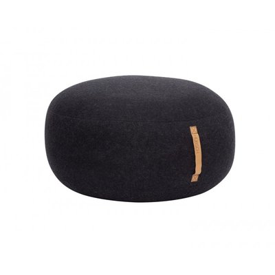 Grand Pouf Rond En Laine HUBSCH