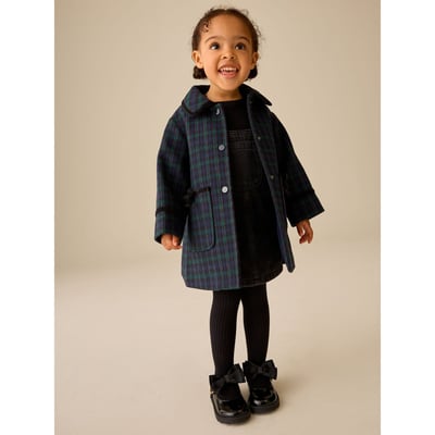Manteau en laine mélangée à nœuds NEXT