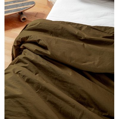 Housse de couette en Percale de Coton Bio lavé pour lit 1 personne KADOLIS