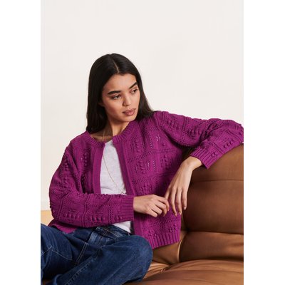 Gilet maille crochet ajourée LA FEE MARABOUTEE