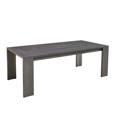 Table de jardin en aluminium noir 6 places  IBIZA BERAH GETAH