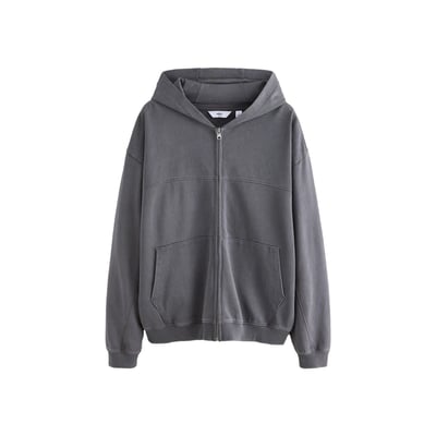 Sweat à capuche zippé décontracté en jersey NEXT
