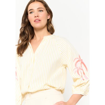 Chemise avec palmiers brodés LOLALIZA