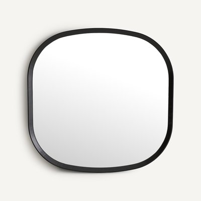 Miroir carré en chêne massif H80 cm, Orion AM.PM