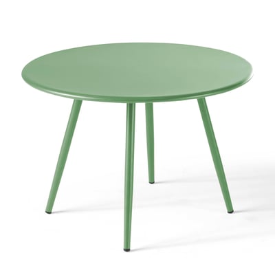 Table basse de jardin ronde 50cm acier thermolaqué, PALAVAS OVIALA