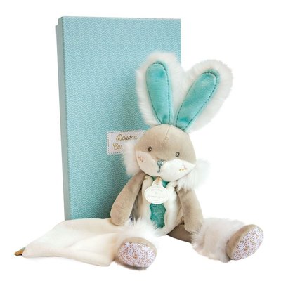 Lapin de sucre amande - pantin avec doudou DOUDOU ET COMPAGNIE