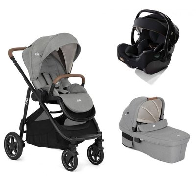 Poussette trio Versatrax Pebble + siege auto i-Jemini Eclipse + nacelle Ramble XL Pebble JOIE