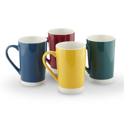 Set of 4 Jewel Latte Mugs TOWER