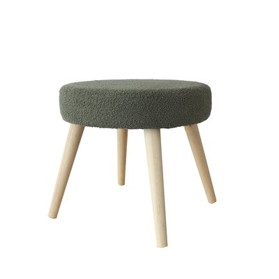 Tabouret rond en bouclettes HOME MAISON