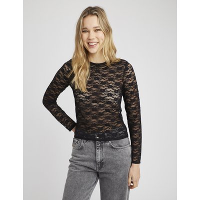 T-shirt dentelle manches longues BZB