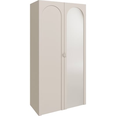 Armoire 2 portes miroir façade arquée ARKADIA RECOLLECTION