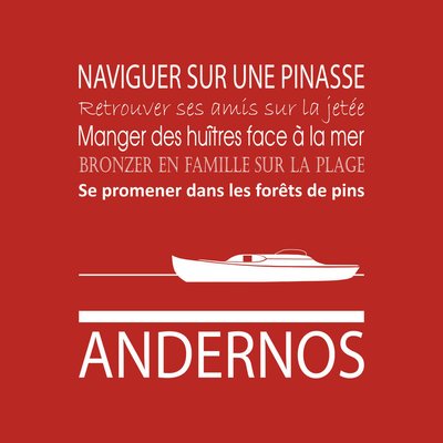 Tableau Sur Toile Andernos ILLUSTRATION CEANOTHE