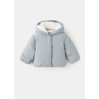 Anorak matelassé imitation fourrure MANGO BABY