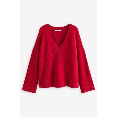 Pull en maille douce à col v NEXT