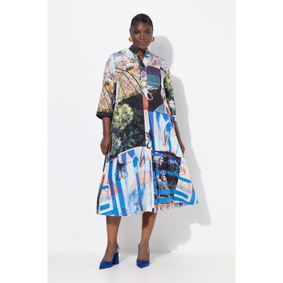 Robe midi en Lyocell, coupe évasée ULLA POPKEN