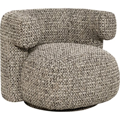 Fauteuil lounge pivotant tissu structuré RECOLLECTION