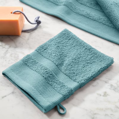 Pack of 4 Kheops Wash Mitts in Combed Cotton, 600g/m2 LA REDOUTE INTERIEURS