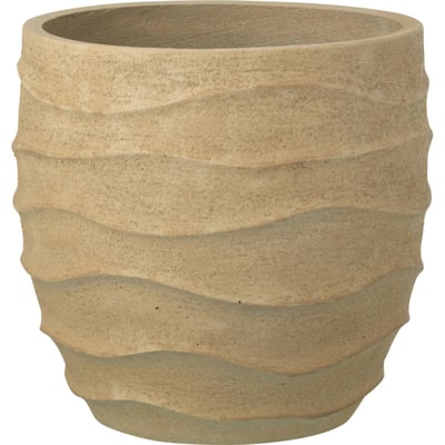 Cache-pot en pierre effet vague RECOLLECTION