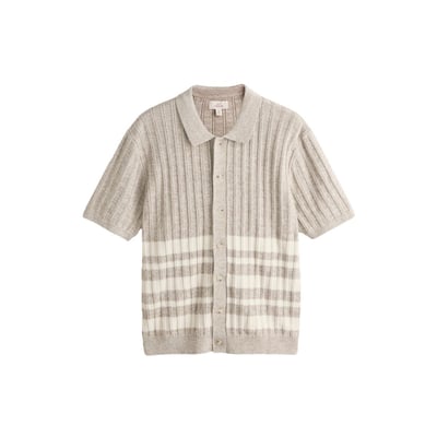 Chemise en maille à rayures lin signature NEXT