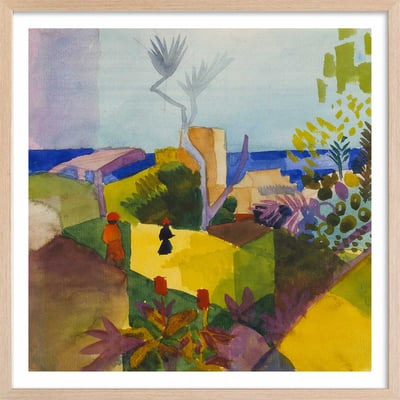 Poster Paysage au bord de mer - August Macke HEXOA