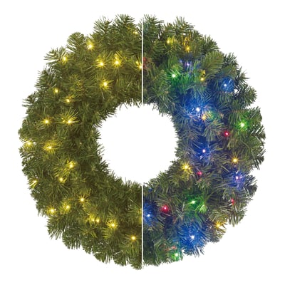Couronne de Noël d’extérieur avec LED LIMBER BLACK BOX TREES