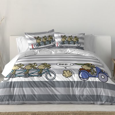 Housse de couette 100% coton TANDEM SCOOTER KUKUXUMUSU