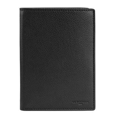 Portefeuille zippé en cuir grainé CHARLES LE TANNEUR