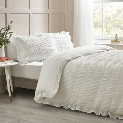 Seersucker Frill Duvet Cover Set CATHERINE LANSFIELD