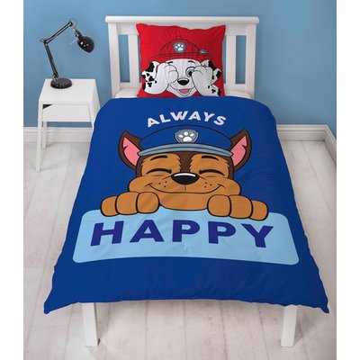 Parure de Lit Enfant Réversible Chien Pompier CHASE PAT PATROUILLE