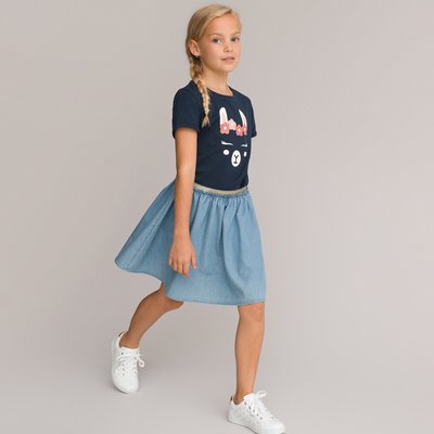 Jupe bleu marine fille La Redoute