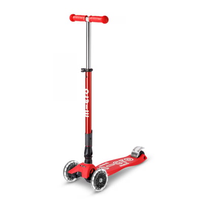 Maxi Micro Deluxe pliable LED - Baie rouge MICRO MOBILITY