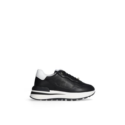 Sneakers en cuir avec logo ajouré LIU JO