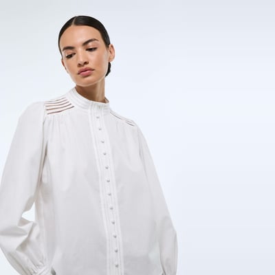 Chemise manches longues en coton BIO GOTS MONOPRIX