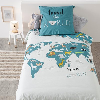 Parure de lit enfant CARTE DU MONDE ATMOSPHERA