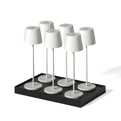 Lot de 6 Lampes de table avec socle 6x KELLY LUMISKY