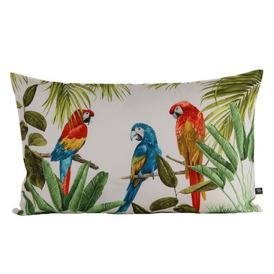 Coussin outdoor à motif perroquet SUD ETOFFE