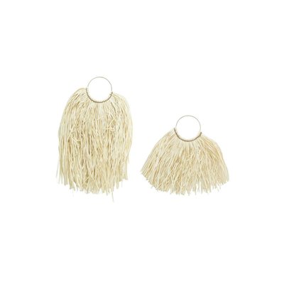 Décors muraux en palmier naturel et franges AUBRY GASPARD