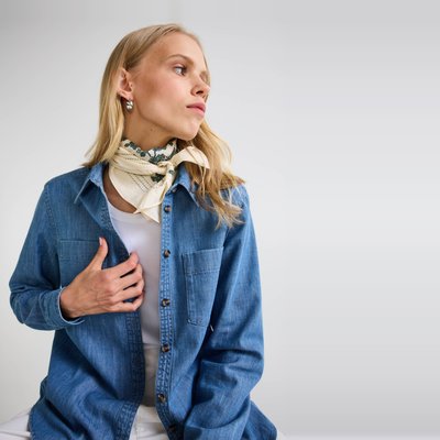 La redoute chemise jean femme on sale