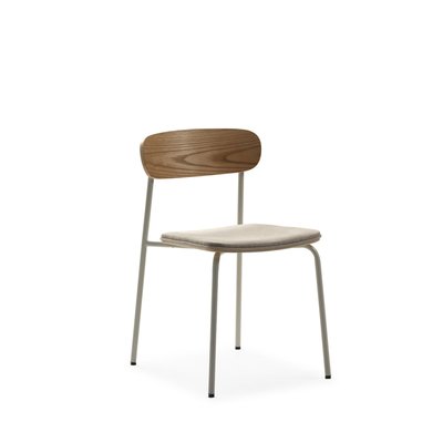 Lot de 2 chaises en tissu et métal - Arno DRAWER