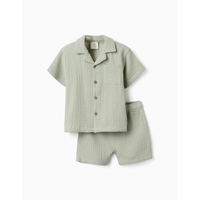 Ensemble chemise et short en coton ZIPPY