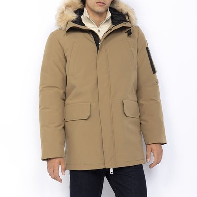 Doudoune homme fourrure beige clearance