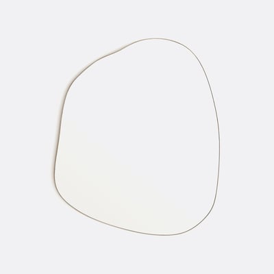 Miroir forme organique, longueur 88,9 cm, hauteur 74,6 cm, ORNICA LA REDOUTE INTERIEURS