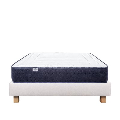 Ensemble matelas mousse 24 cm et sommier beige HOME MAISON